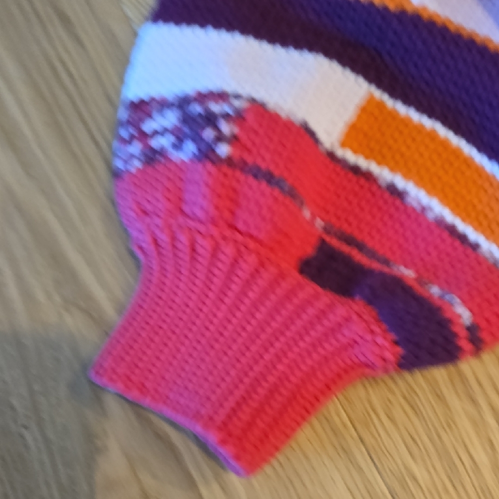 Sezane Chandler Multicolor Statement Sweater, Xxl… - image 4